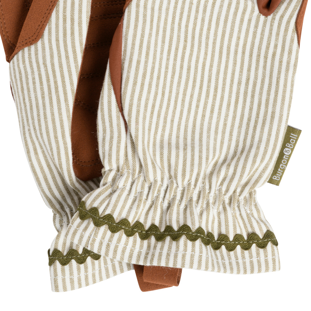 Burgon & Ball tuinhandschoenen - Olijfgroen gestreept - Afbeelding 3