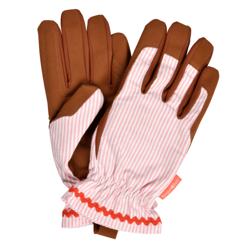 Burgon & Ball trädgårdshandskar - Randiga rosa