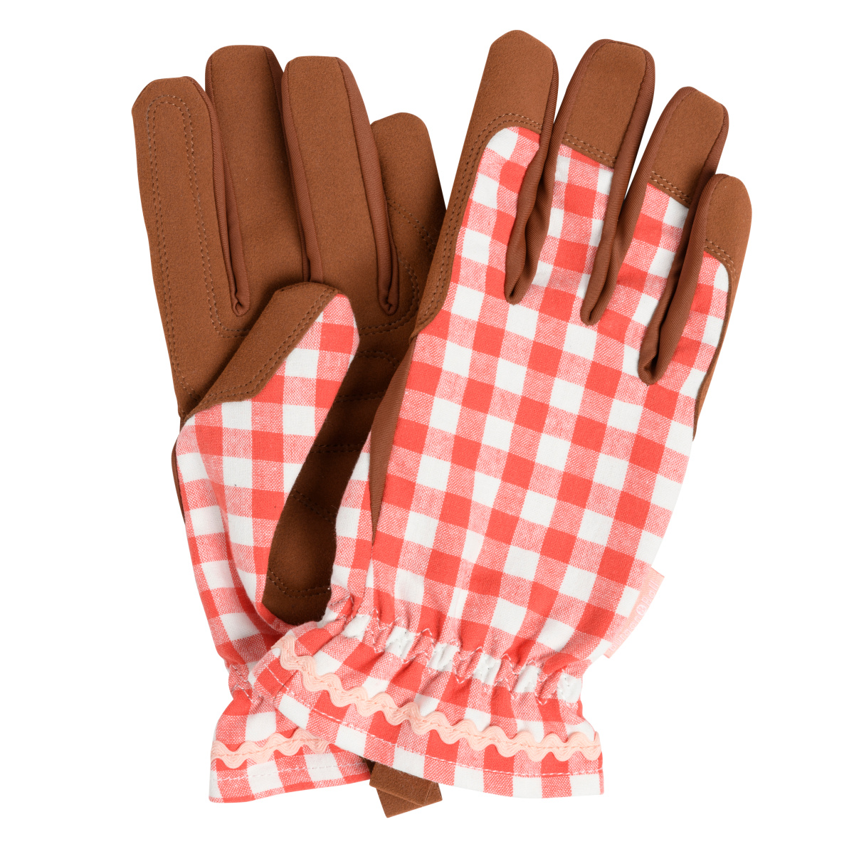 Burgon & Ball Gartenhandschuhe - Rot kariert