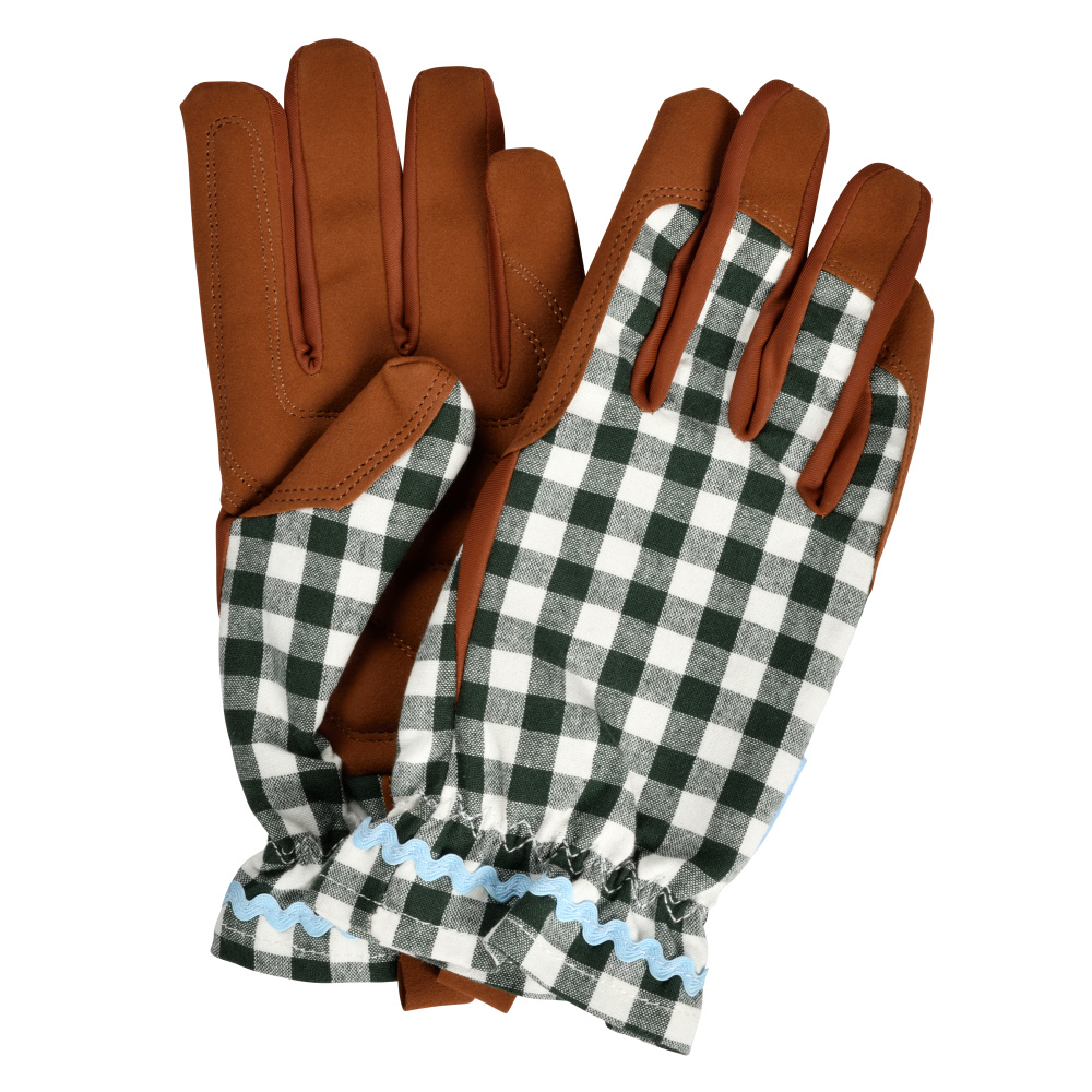Burgon & Ball tuinhandschoenen - Geruit donkergroen