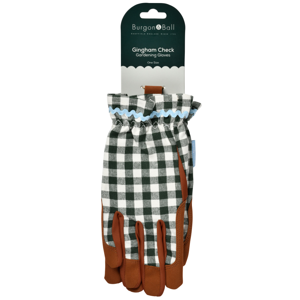 Burgon & Ball tuinhandschoenen - Geruit donkergroen - Afbeelding 6