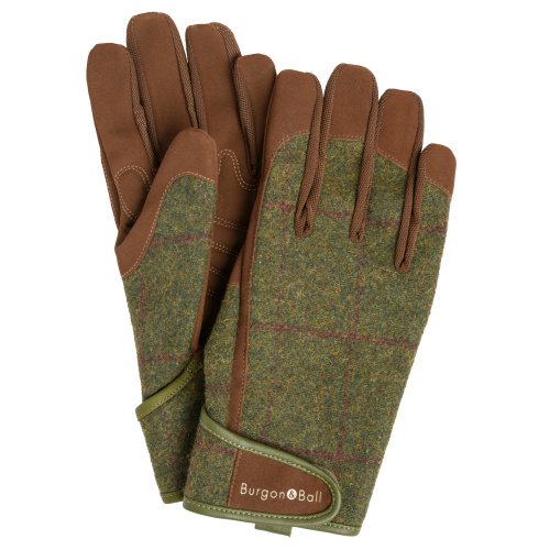 Burgon & Ball tuinhandschoenen, heren - Groen tweed