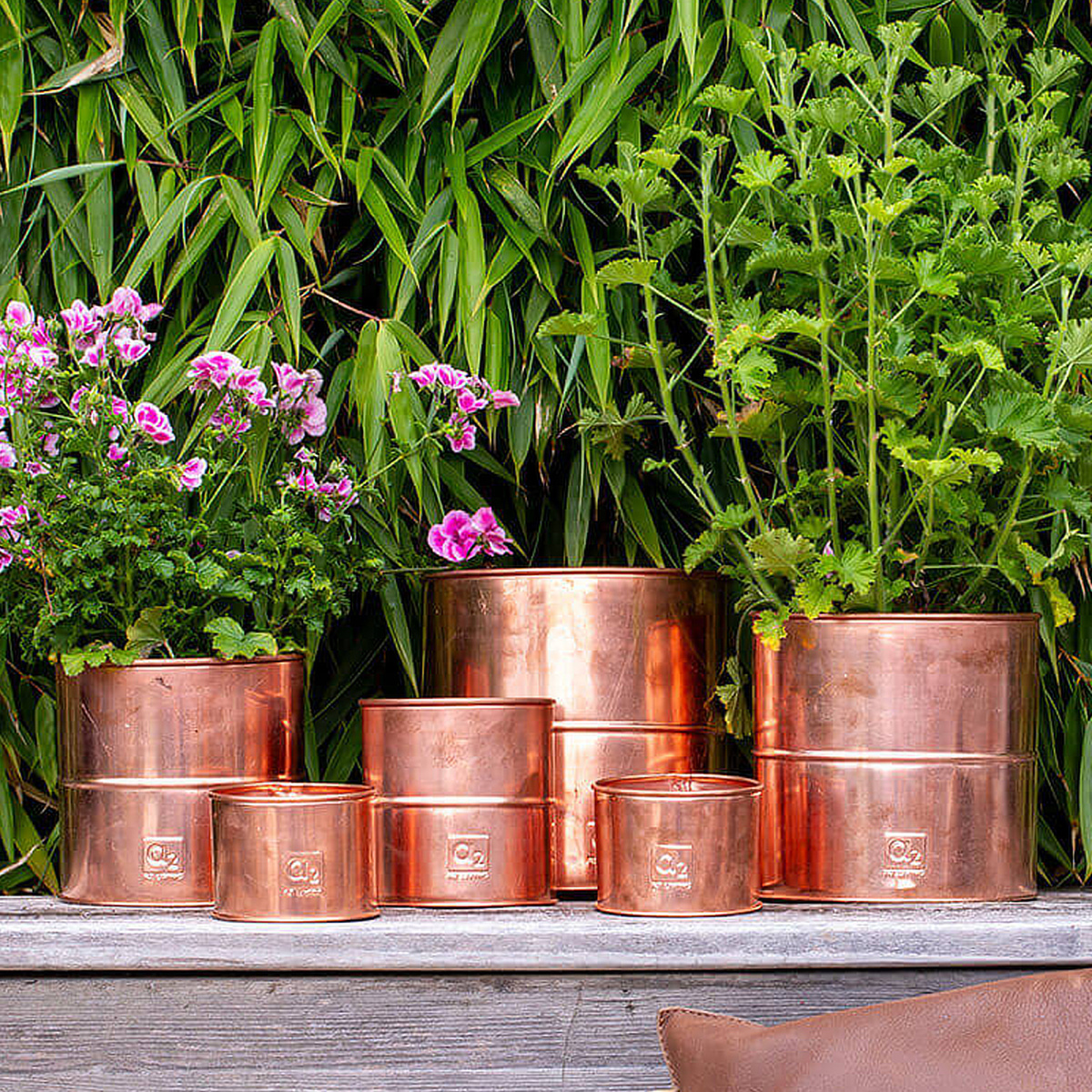 Pots à plantes A2 Living, 6 pièces - Cuivre véritable
