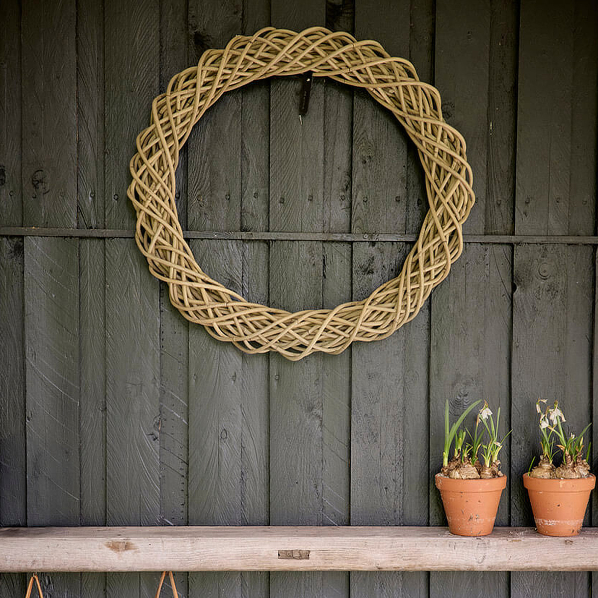 Couronne décorative A2 Living en rotin - Ø58