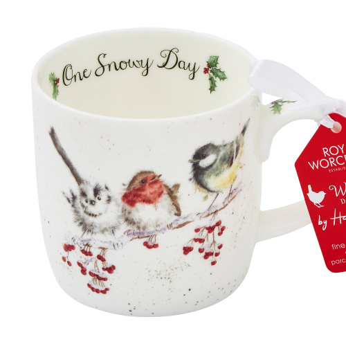 Wrendale-Tasse – Vögel im Schnee
