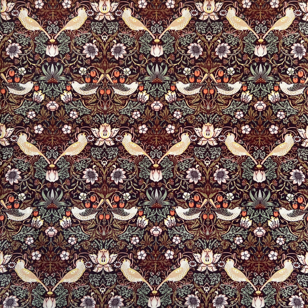 William Morris sidenscarf, 50x50 - Strawberry Thief - Bild 5