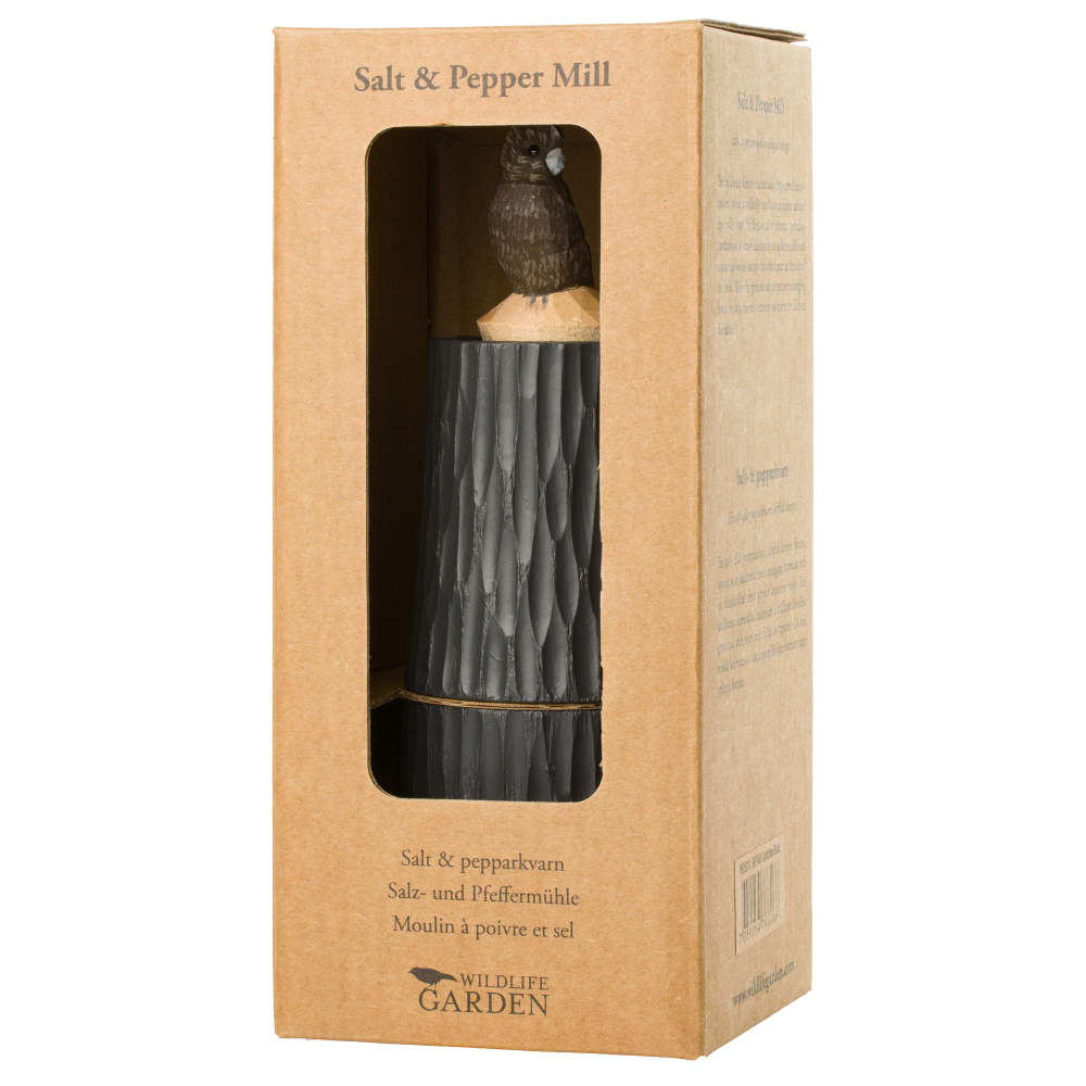 Wildlife Garden salt- och pepparkvarn - Kakadua, svart - Bild 7