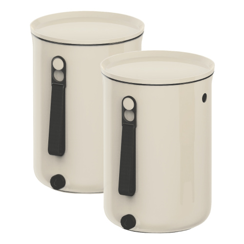 Bokashi Organko 2 Kompostbehälter-Set – Creme