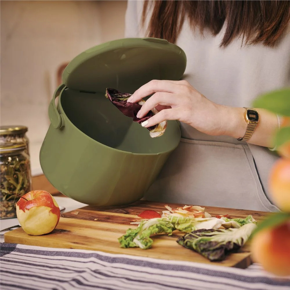 Bokashi Daily Compost Bin - Olive - Image 2
