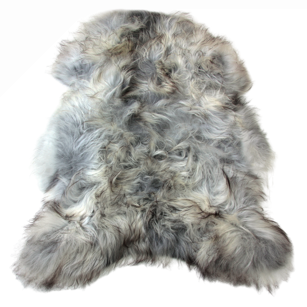 Peau de mouton islandaise SoftSheep - Grise, poils longs - Image 3