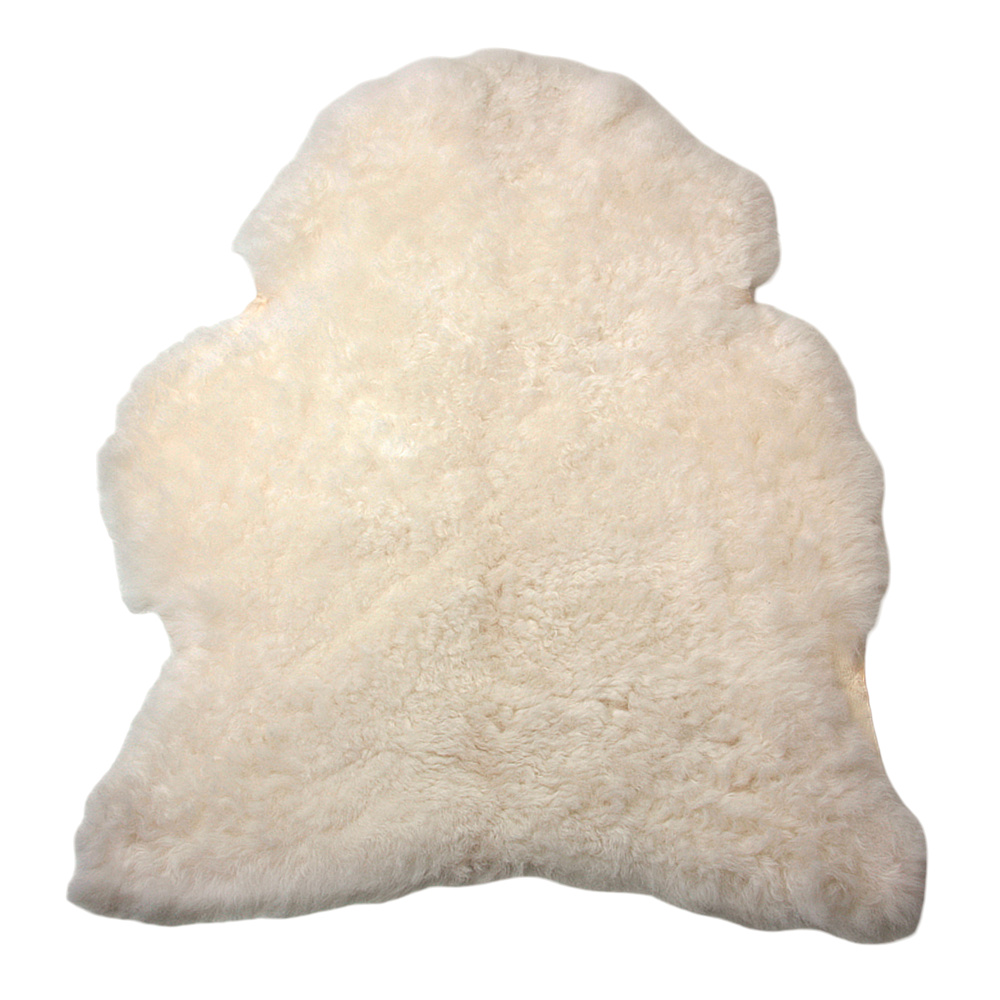 Peau d’agneau islandaise SoftSheep - Blanche, poils courts - Image 2