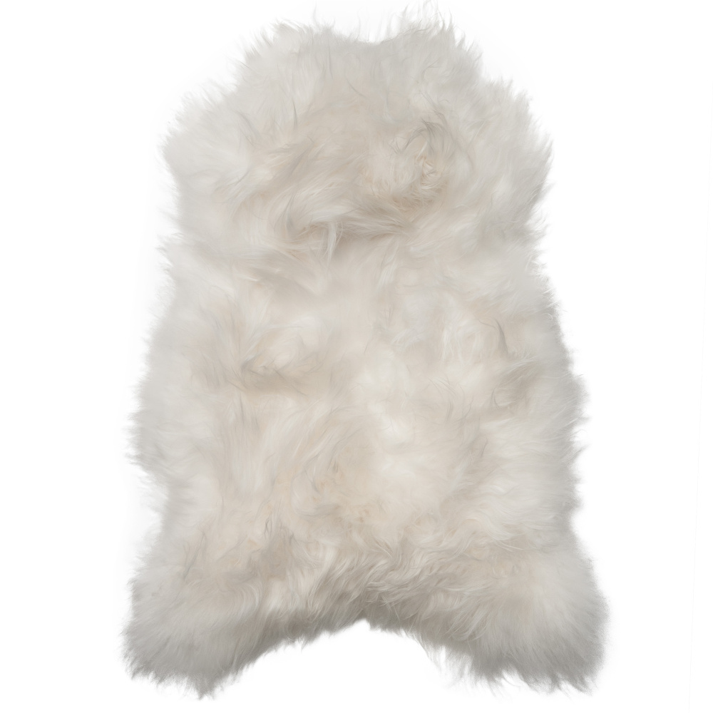 Peau d’agneau islandaise SoftSheep - Blanche, poils longs - Image 3