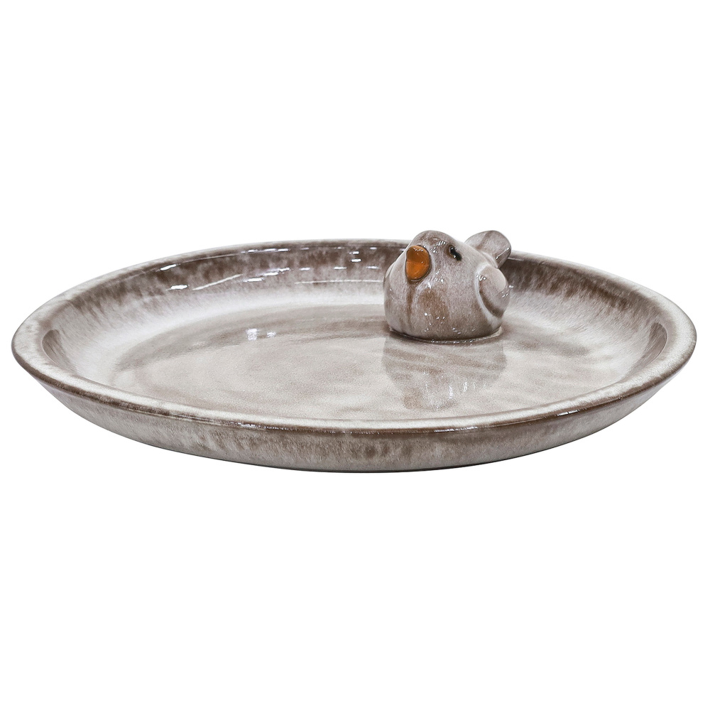 Gus Design bain d’oiseaux avec oiseau - Gris - Image 3