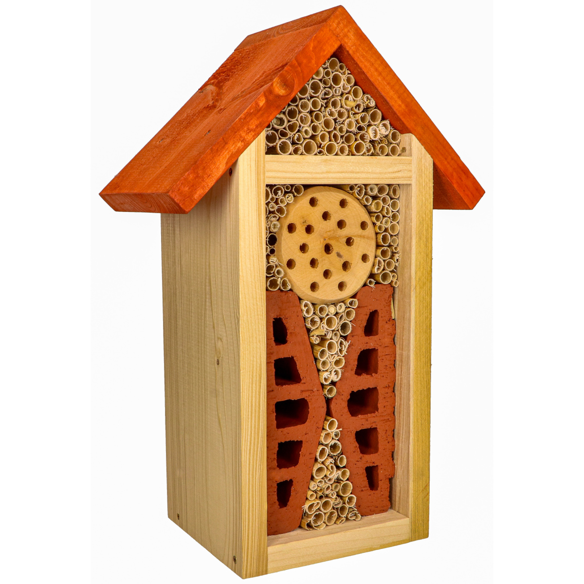 MKW Insektenhotel aus Holz und Ziegelstein