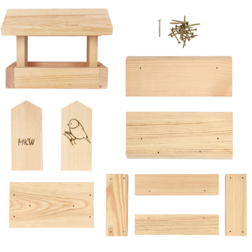 MKW DIY wooden bird table