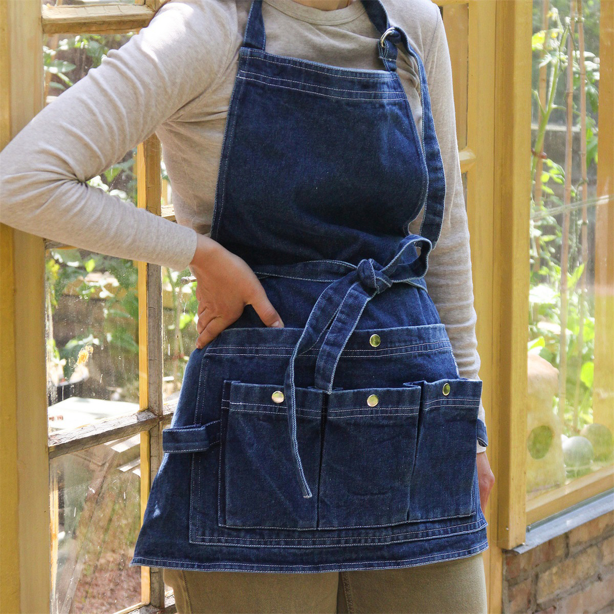 ELDgarden Gartenschürze - Blauer Denim