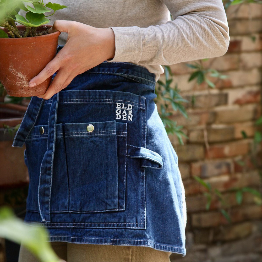 ELDgarden tuinschort, kort - Blauw denim - Afbeelding 3