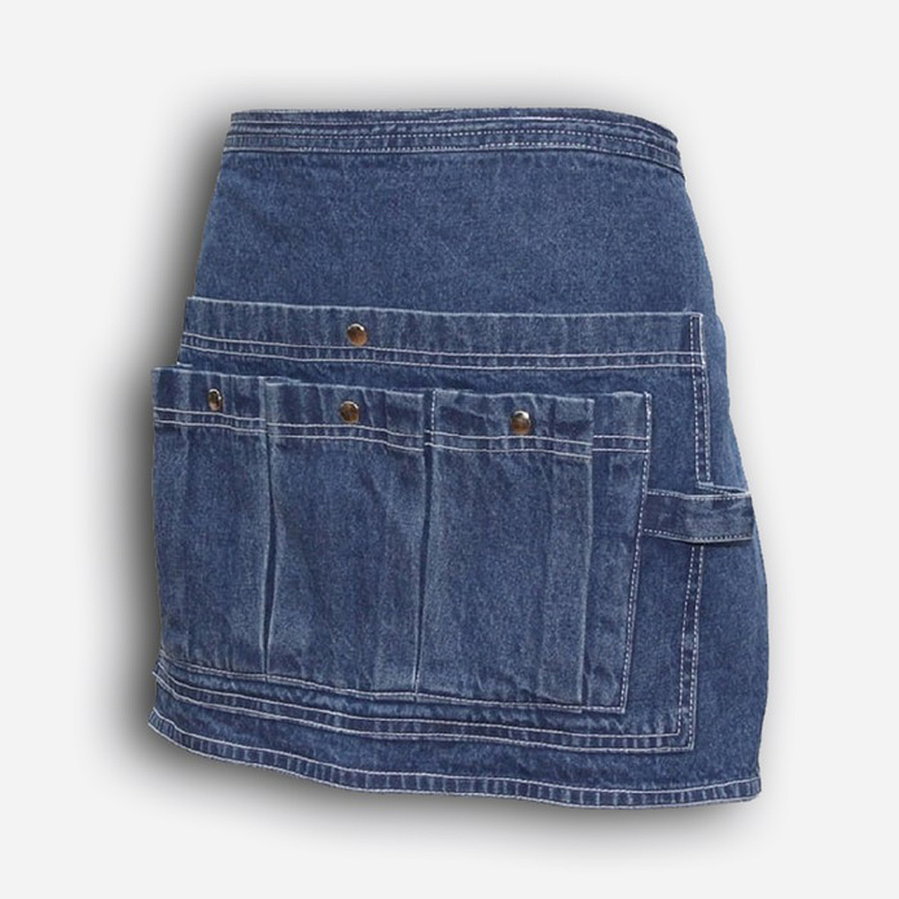 ELDgarden tuinschort, kort - Blauw denim - Afbeelding 2