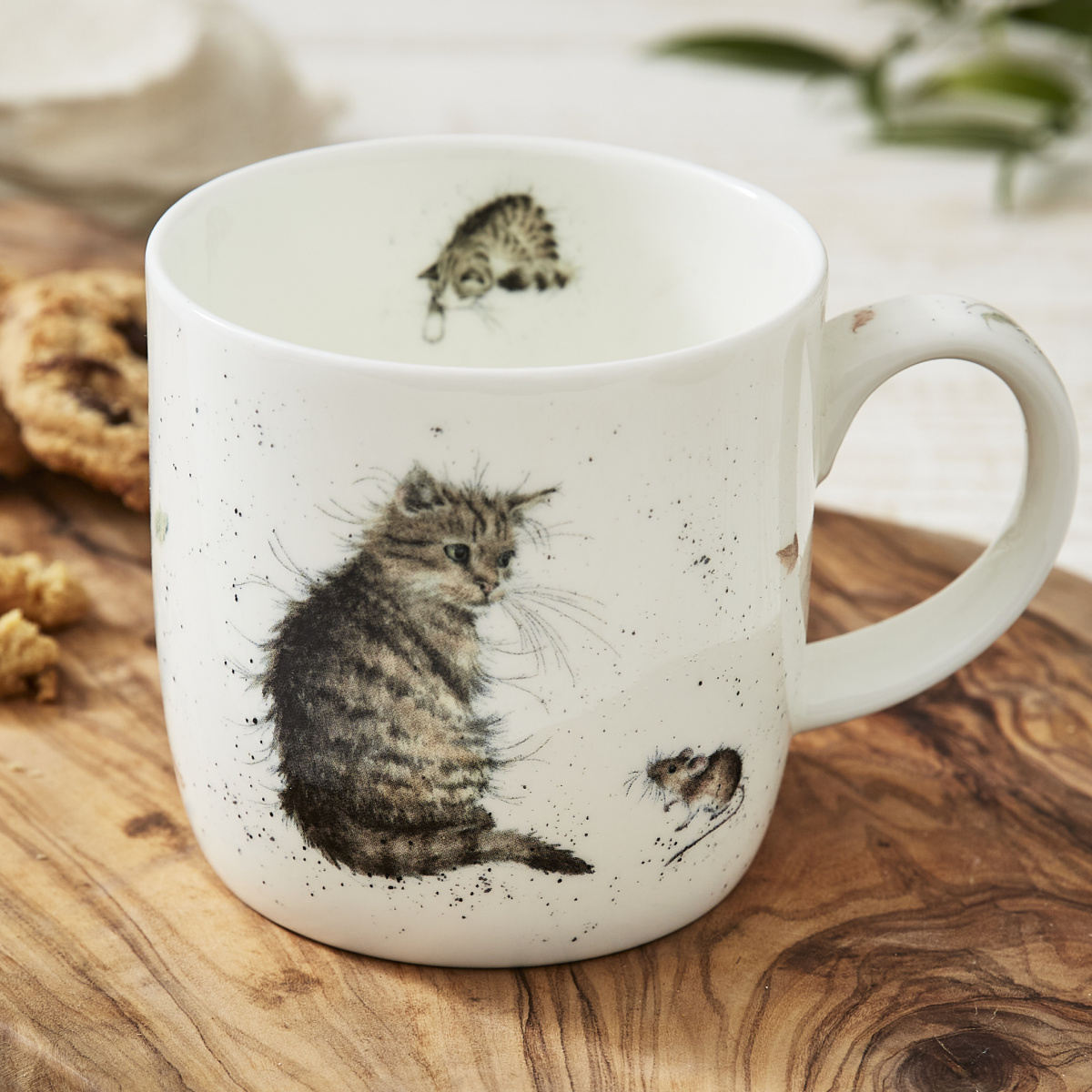 Wrendale-Tasse – Katze und Maus