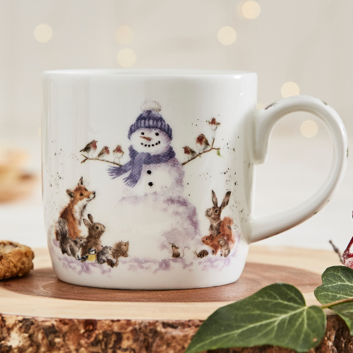 Wrendale-mugg - Snögubbe