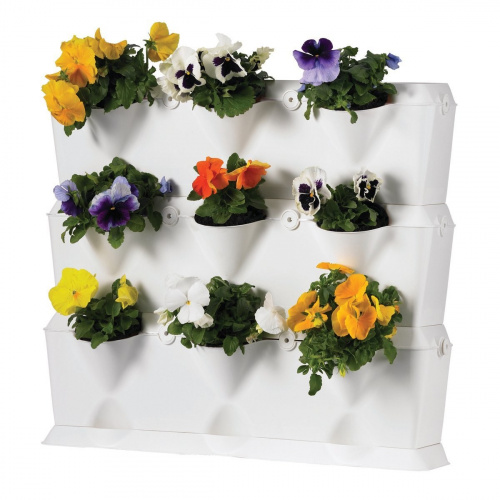 Minigarden Vertical plantevæg - hvid