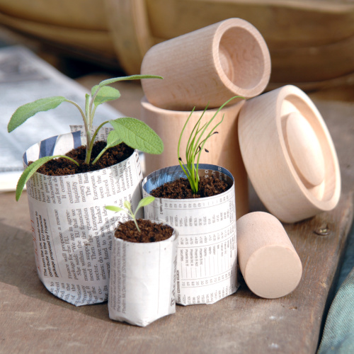 Burgon & Ball papieren pottenpers - set van 3