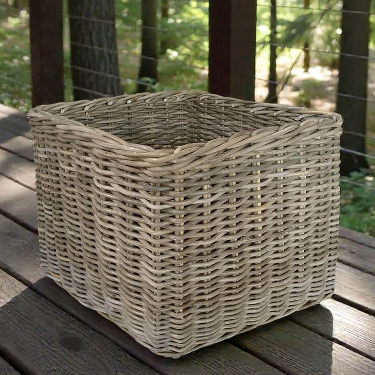 A2 Living rattankurv, kvadratisk - 47 x 47