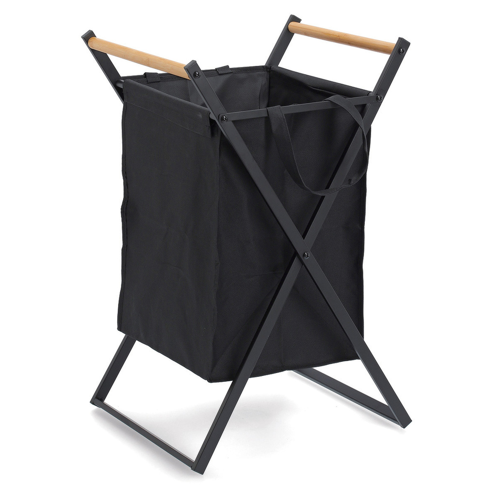 Panier à linge Zeller en métal - Noir - Image 3