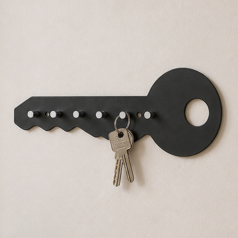 Porte-clés Zeller en métal noir - Image 3