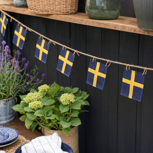 A2 Living textile flags, 8 pcs. - Sweden