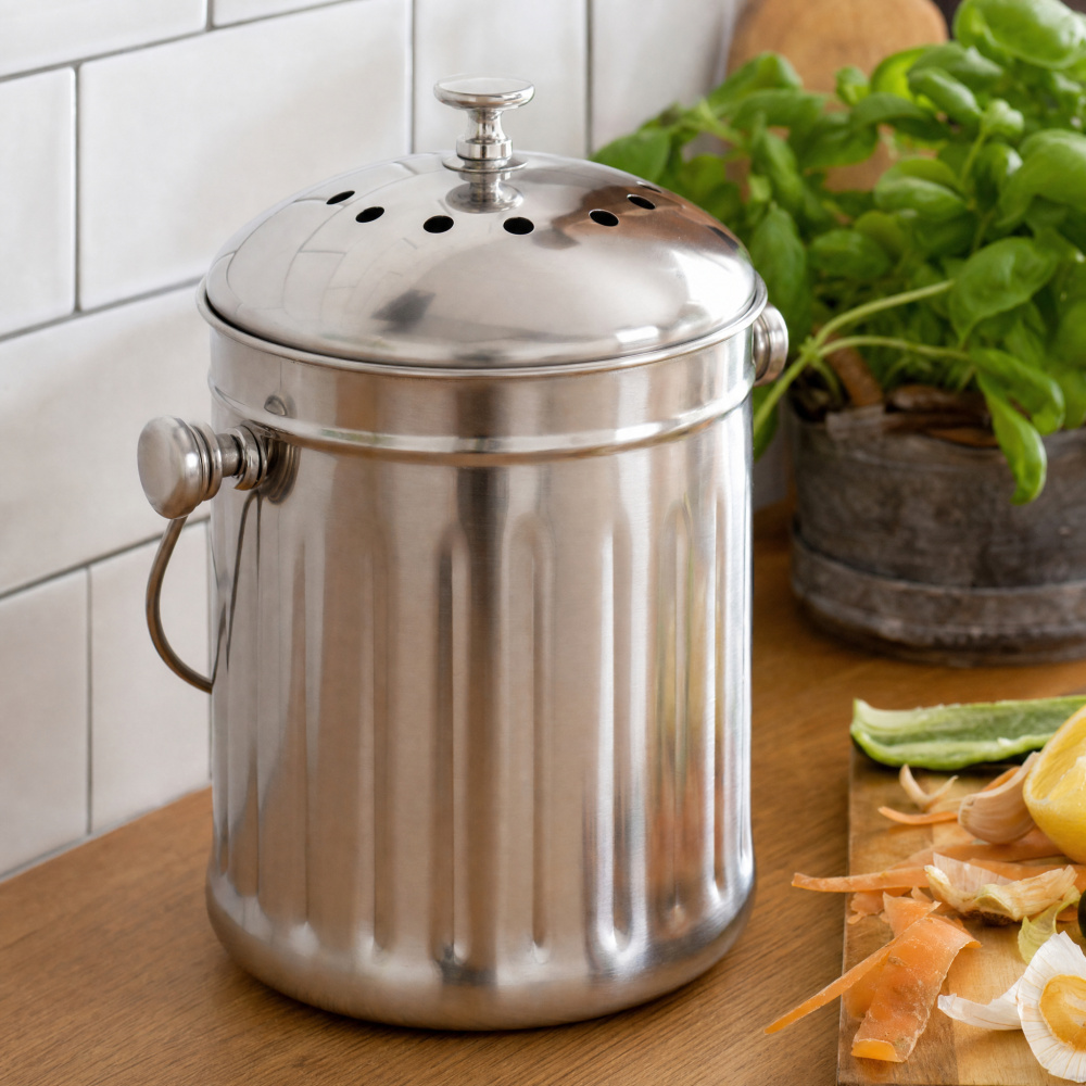 Eddingtons Compost Bin with Carbon Filter - 2.3 L