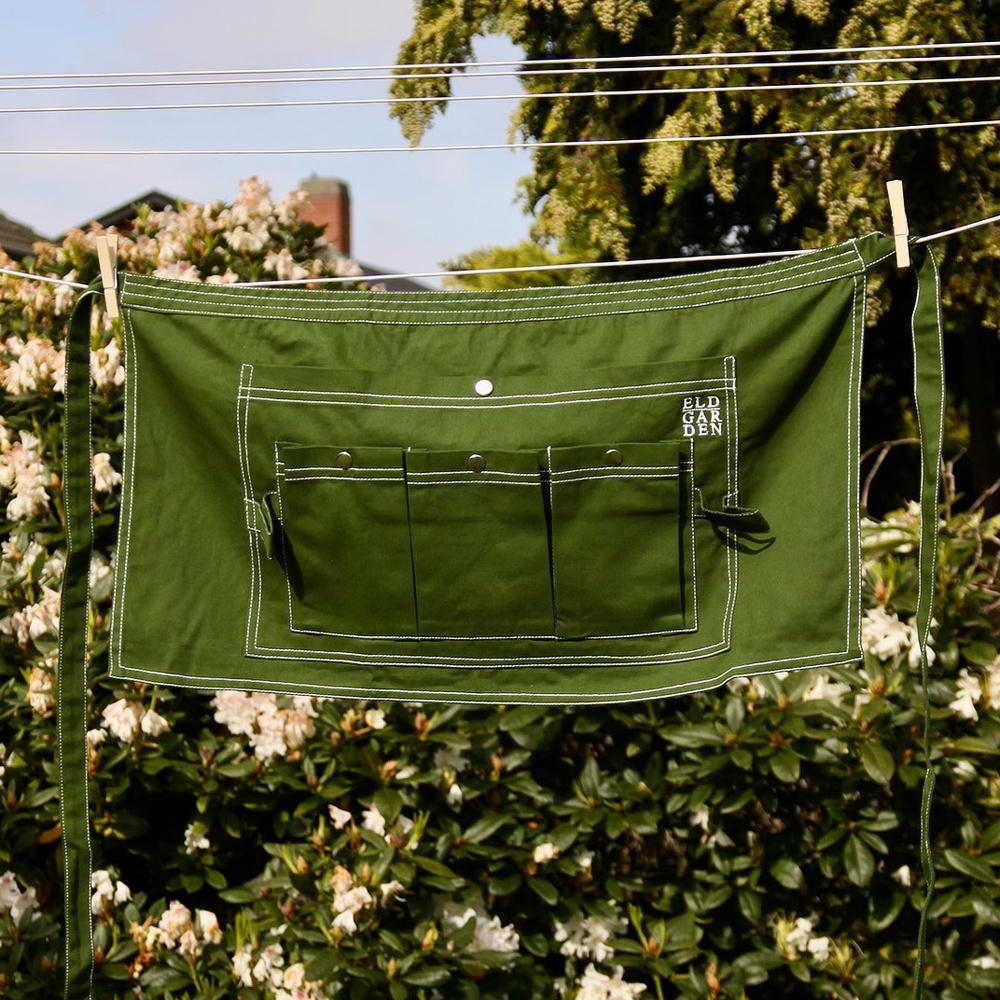 ELDgarden tuinschort, kort - Groene denim - Afbeelding 2