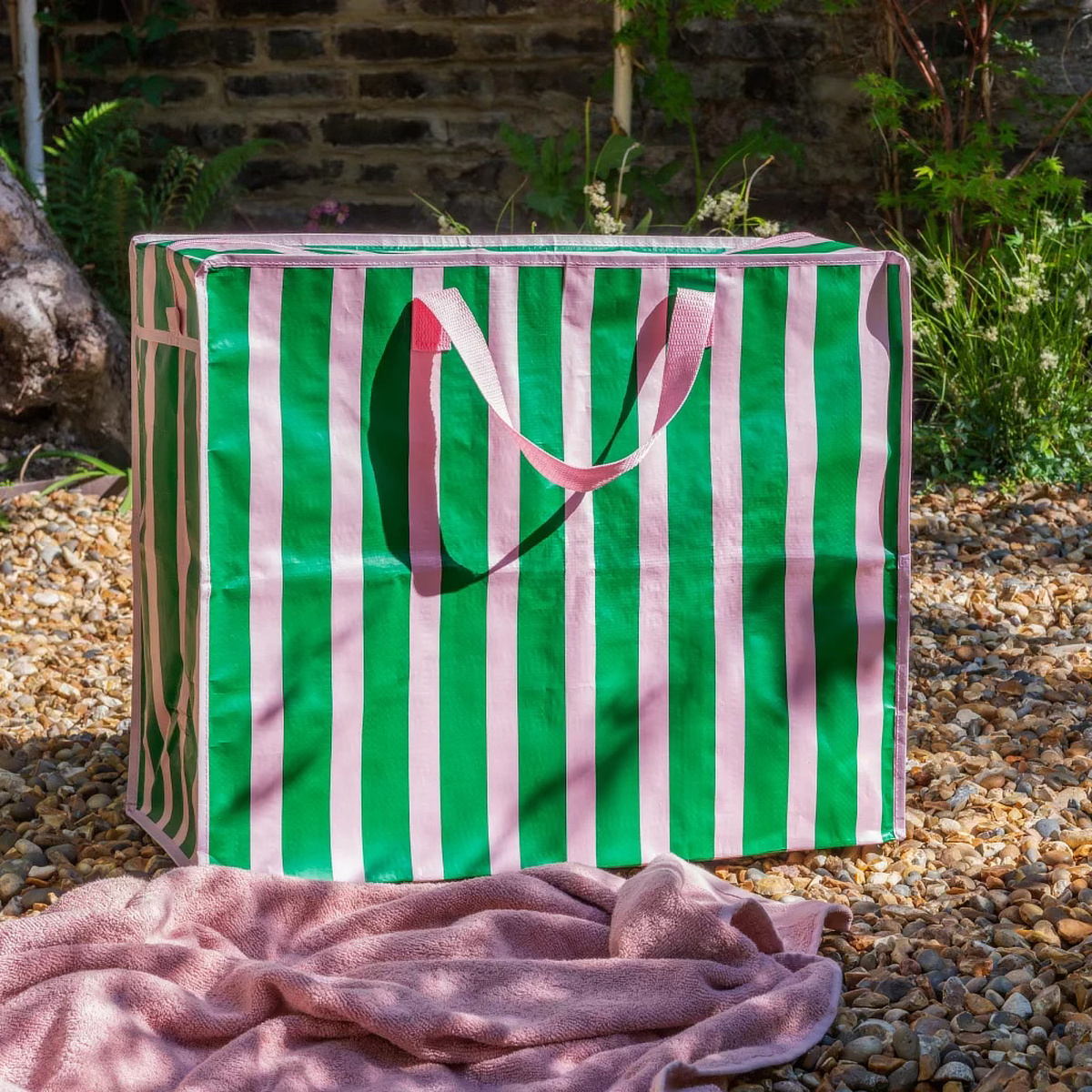 Rex London opbevaringstaske - Pink og grøn