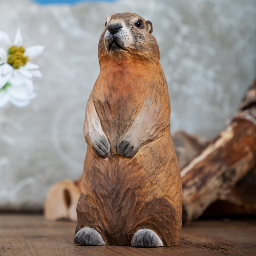 Animal en bois Wildlife Garden - Marmotte
