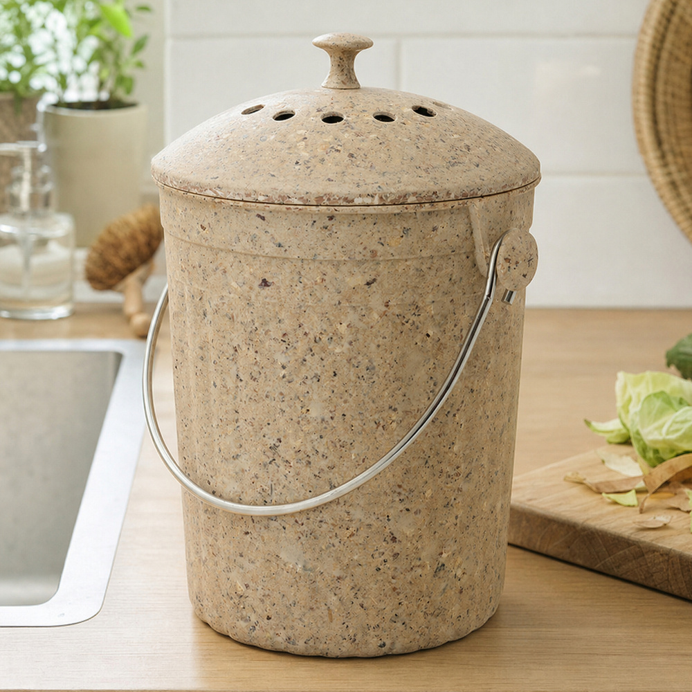Seau à compost Eddingtons en bambou - naturel