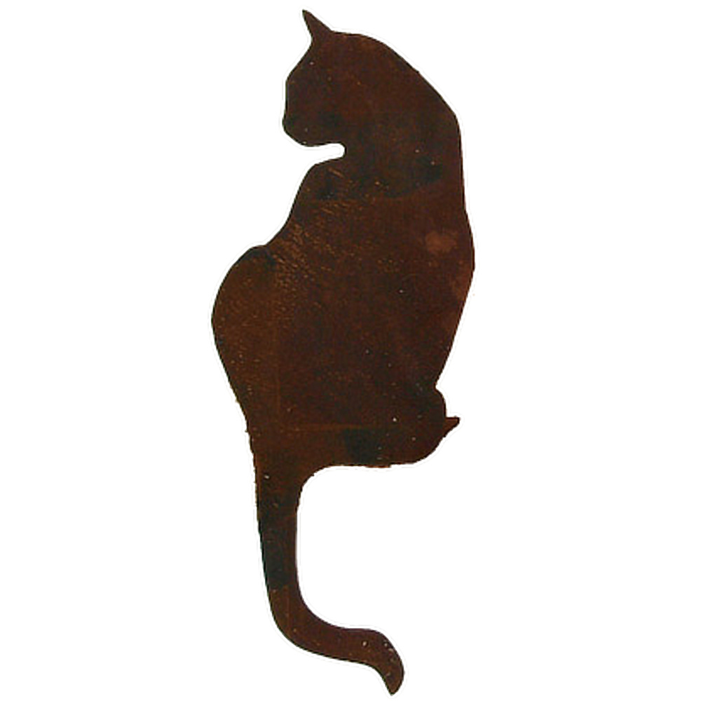 Figurine en fer Dana - Chat assis regardant en arrière - Image 2