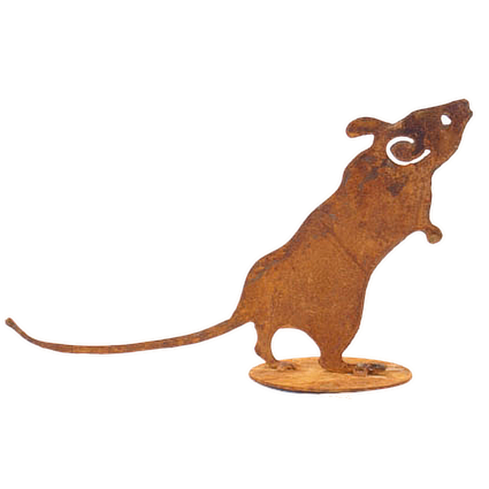 Figurine en fer Danas - Souris sur ses pattes arrière - Image 2