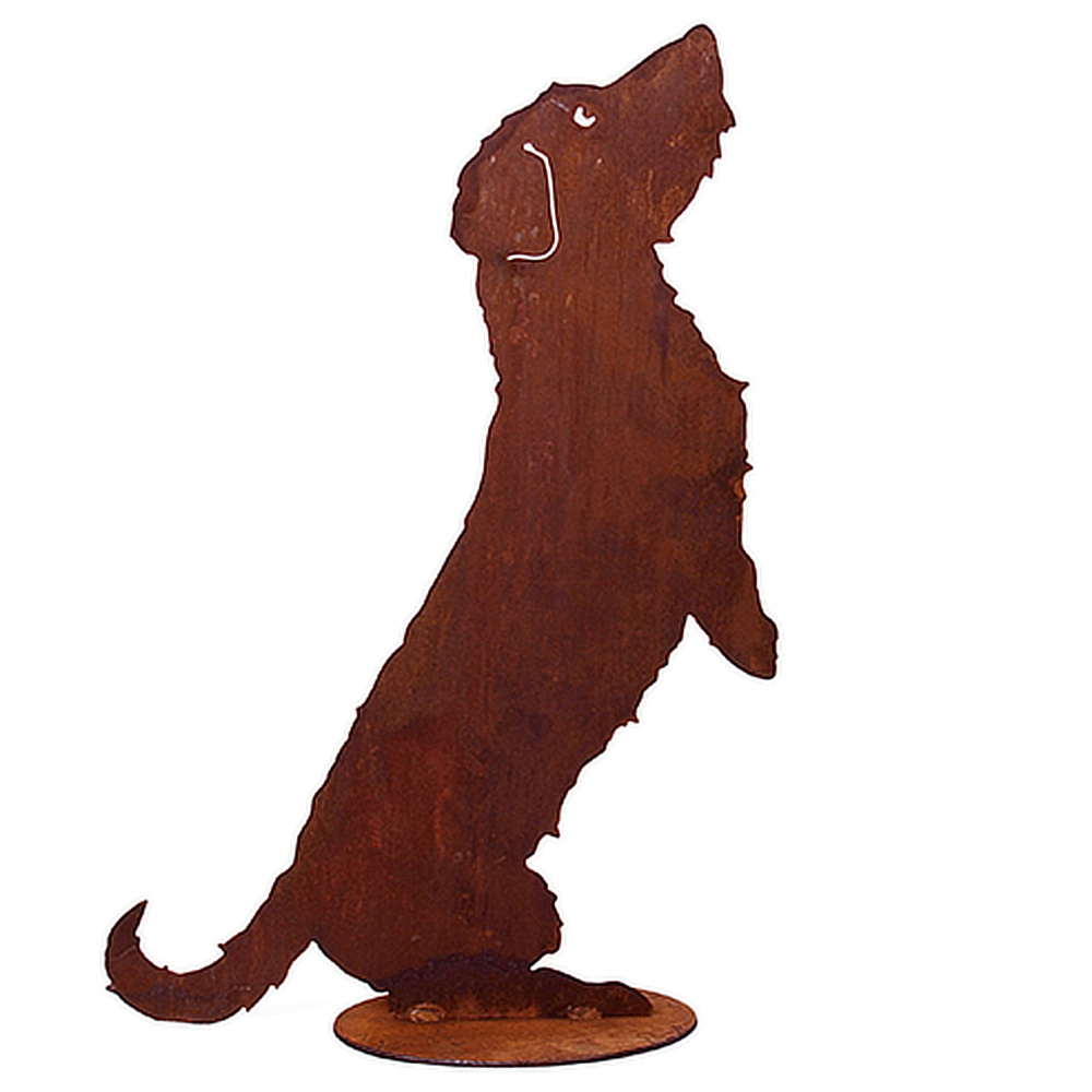 Figurine en fer Danas - Teckel à poil dur sur ses pattes arrière - Image 2