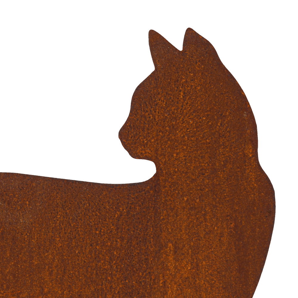 Figurine en fer Dana - Chat avec un papillon sur la queue - Image 4