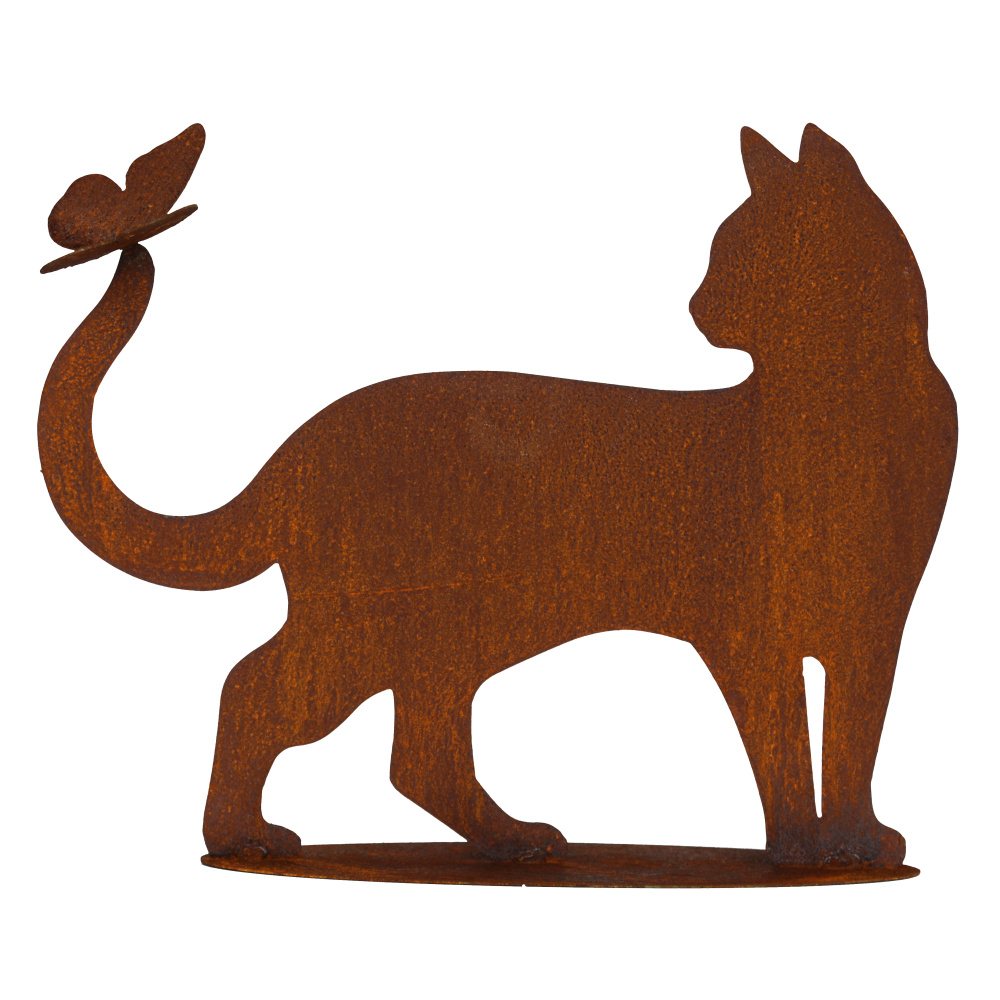 Figurine en fer Dana - Chat avec un papillon sur la queue - Image 2