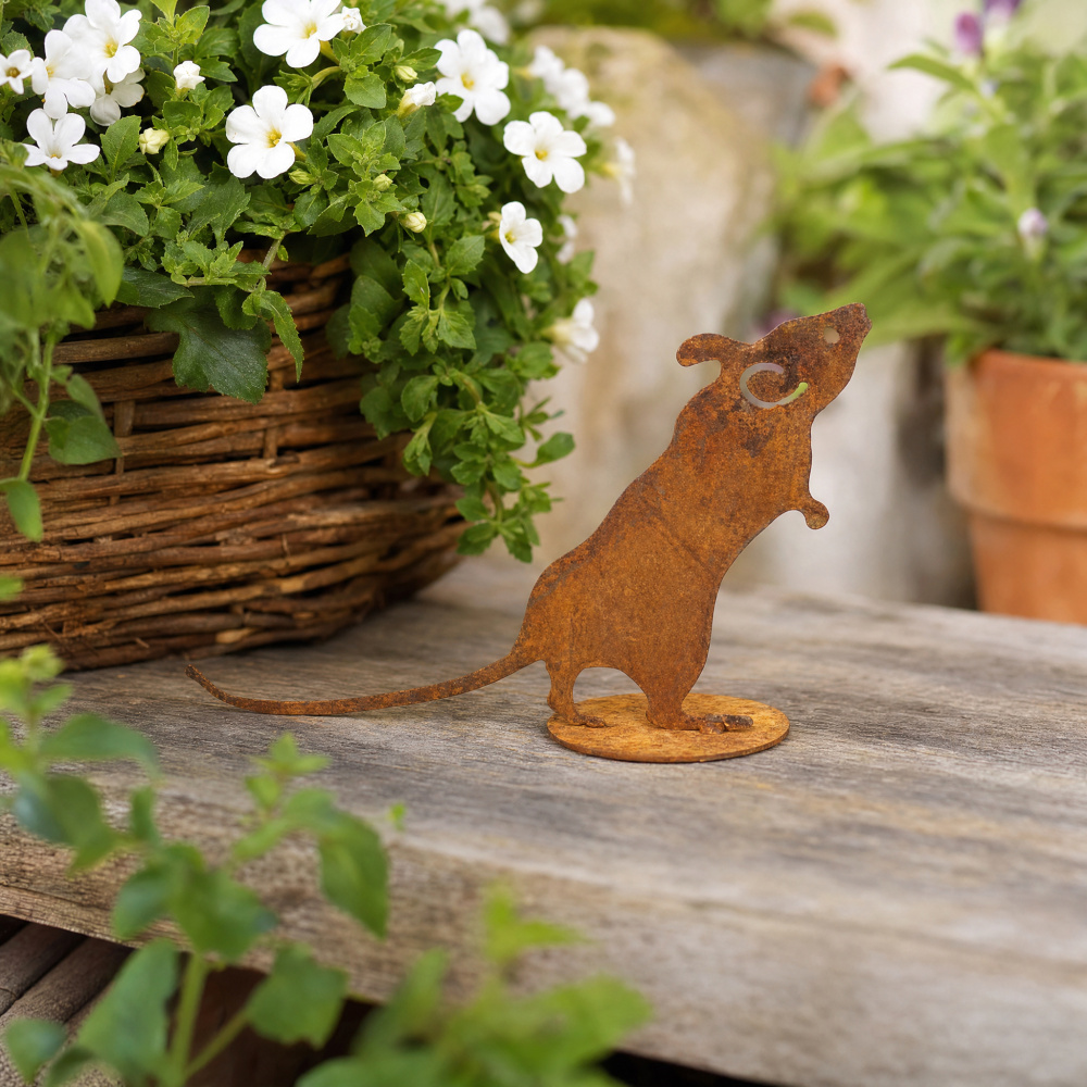 Figurine en fer Danas - Souris sur ses pattes arrière - Image 4