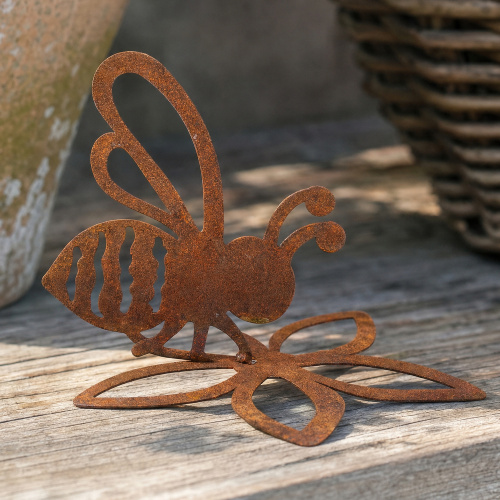 Figurine en fer Dana - Abeille sur une fleur