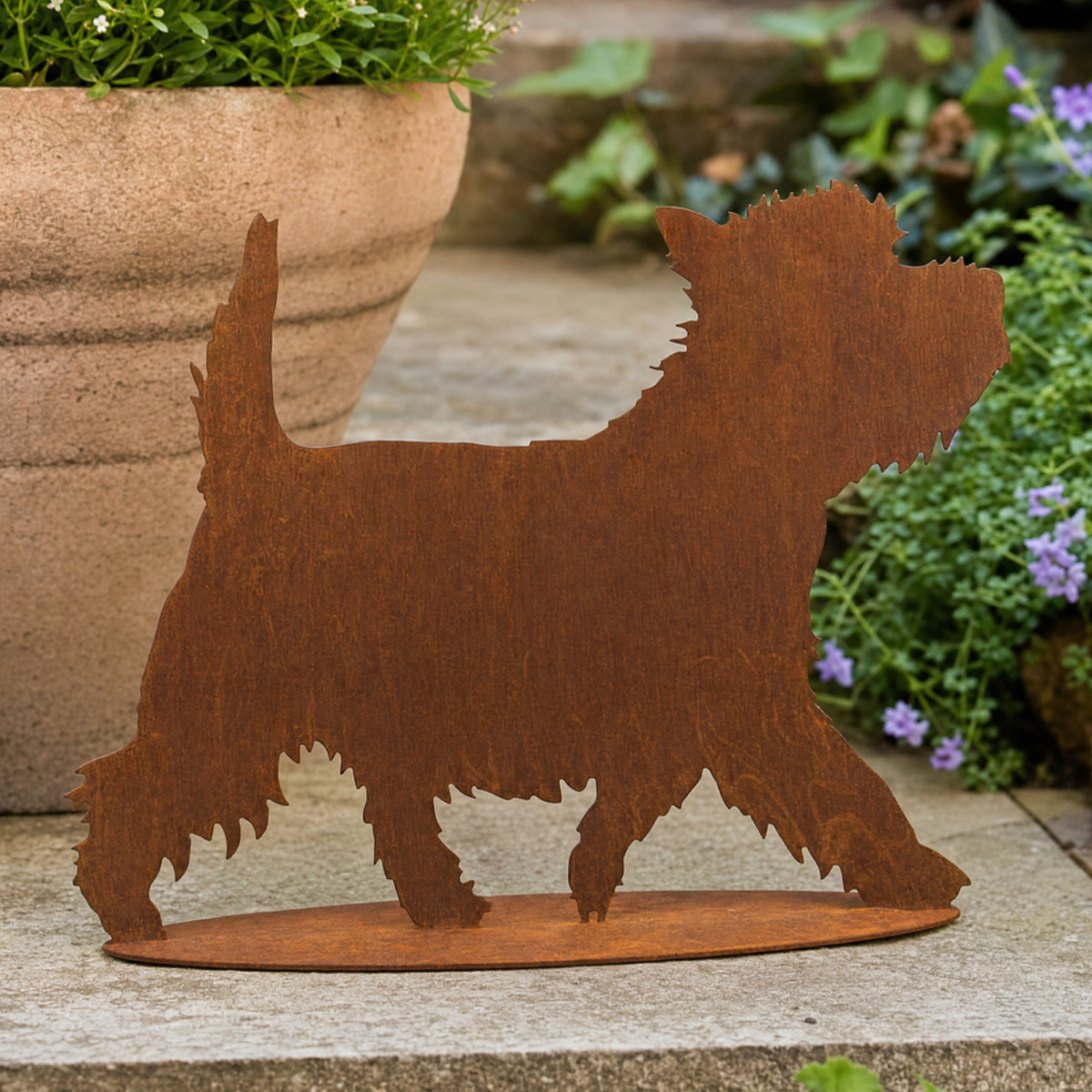 Figurine en fer Danas - Terrier qui marche