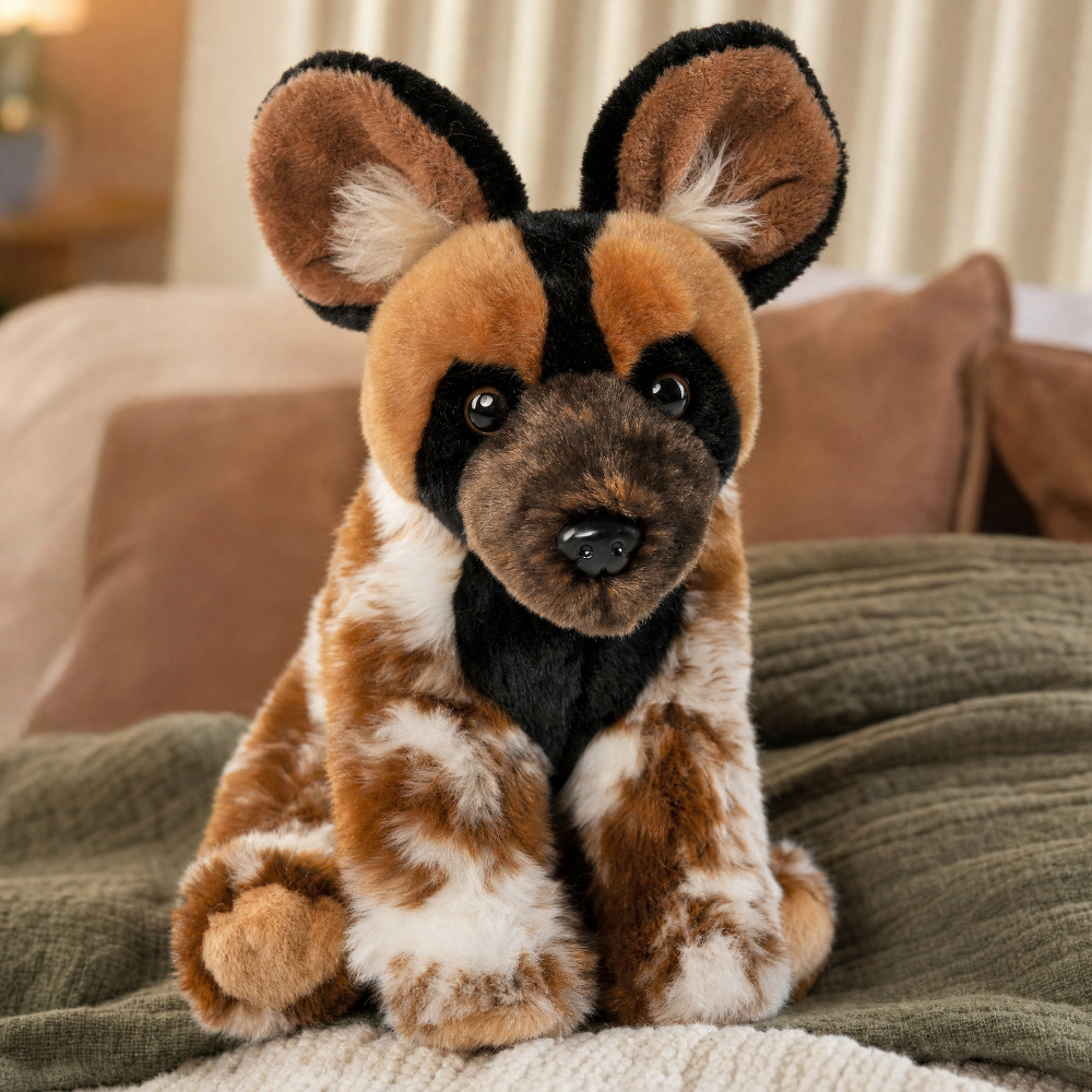 Living Nature bamse - Afrikansk vildhund, 24 cm