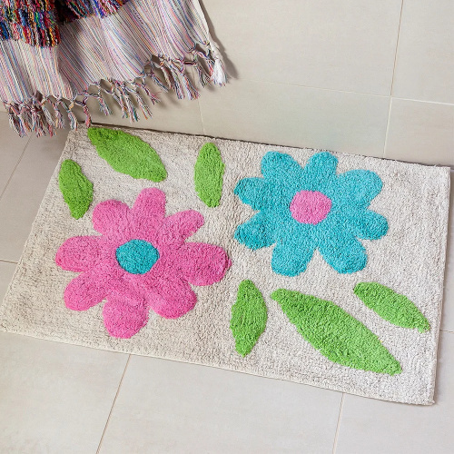 Tapis de bain Rex London, 80x50 - Fleurs