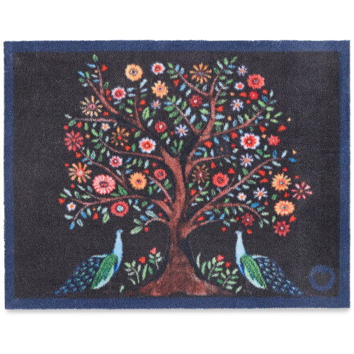 Hug Rug øko dørmåtte, 65x85 - Livets træ