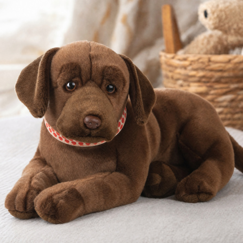 Living Nature gosedjur - Labrador, brun, 34 cm