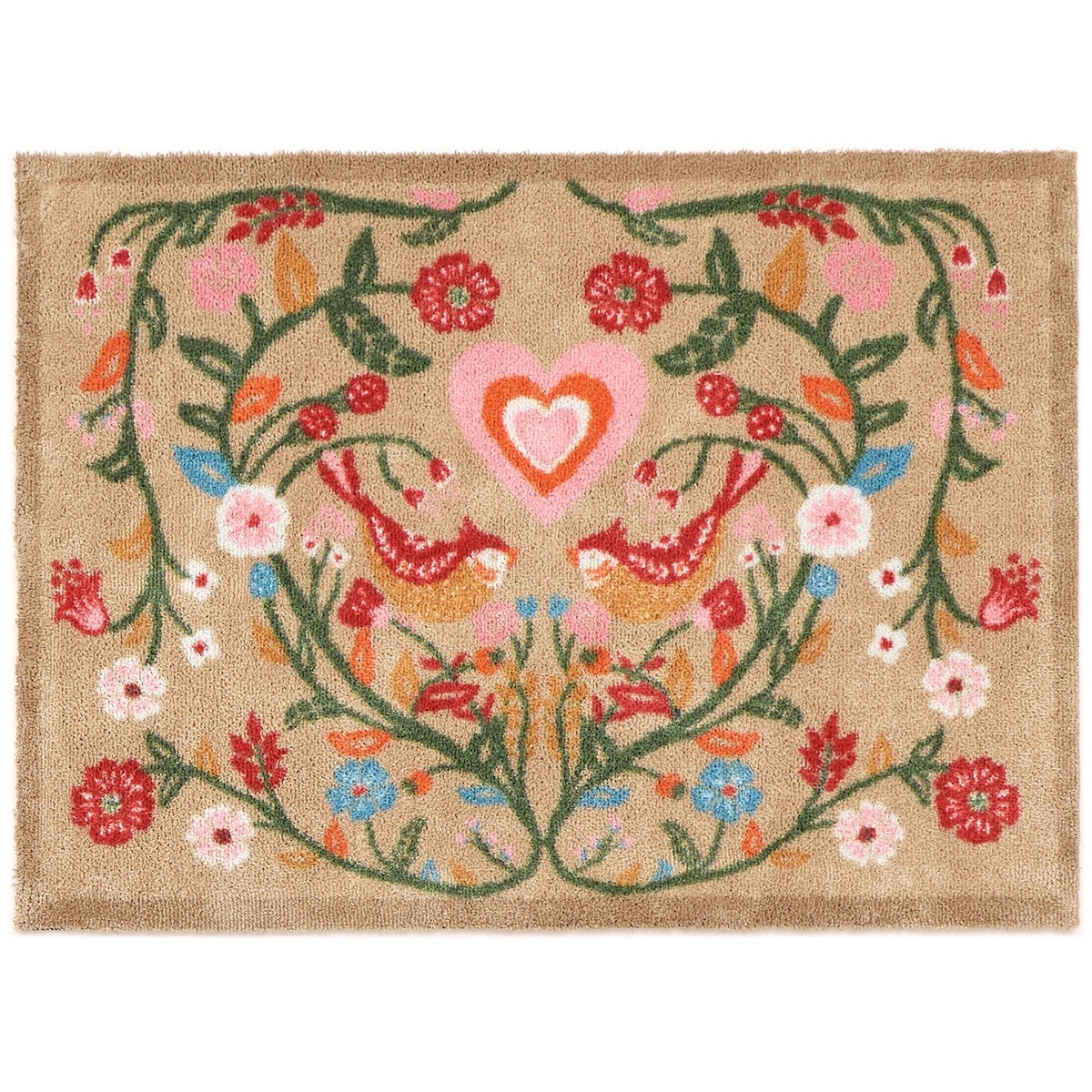 Hug Rug Öko-Türmatte, 65x85 - Turteltauben
