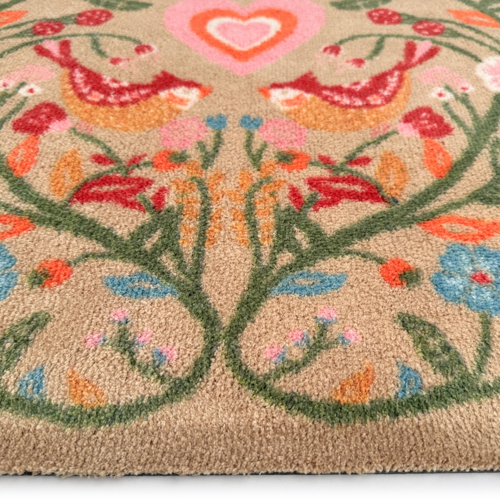 Hug Rug øko dørmåtte, 65x85 - Turtelduer - Billede 4