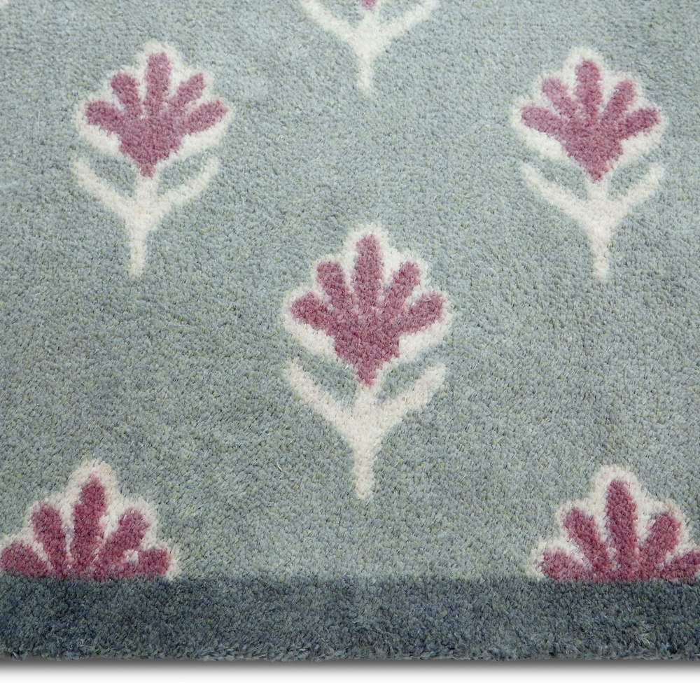 Hug Rug øko dørmåtte, 65x85 - Småblomstret grøn - Billede 3